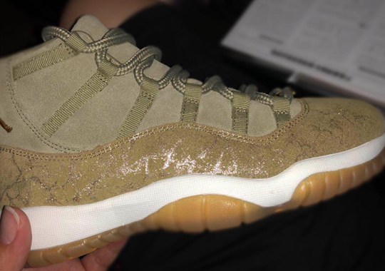 First Look At the Air Jordan 11 “Neutral Olive” For Women