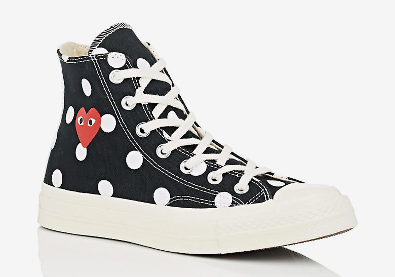 COMME des Garcons Converse Taylor Polka Dot Available Now |