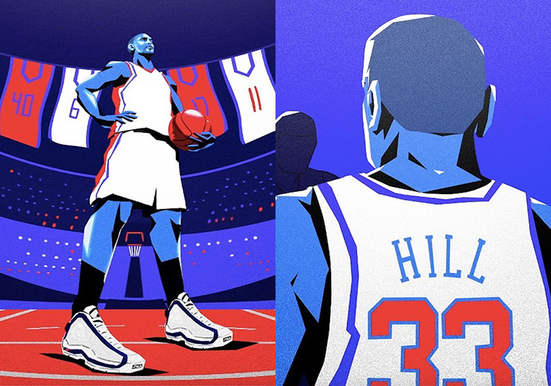 Fila grant hill shop 2 hall of fame