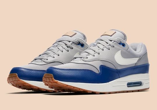 Grey And Royal Blue Combine On This New Air Max 1