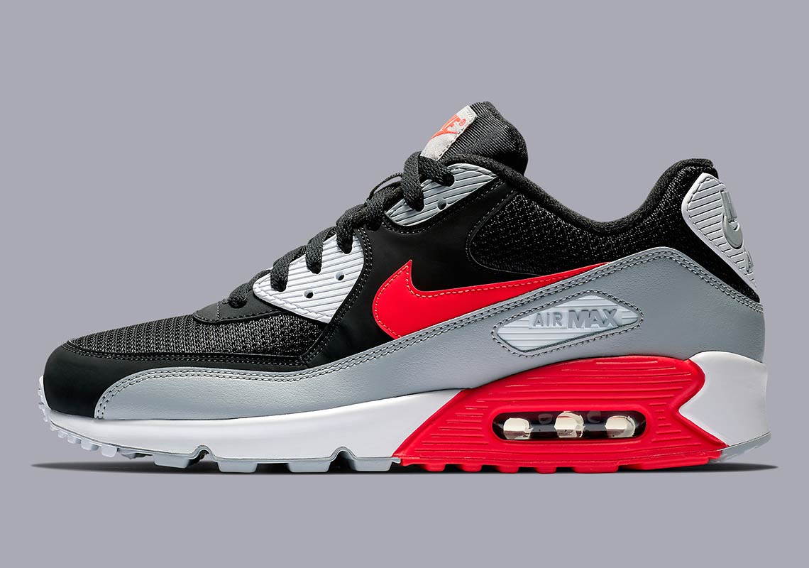 air max 90 red and grey