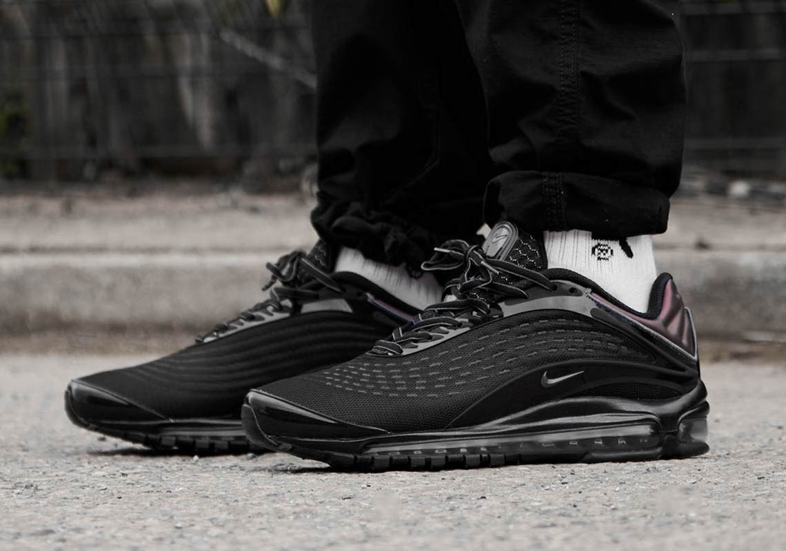 mens nike air max deluxe black
