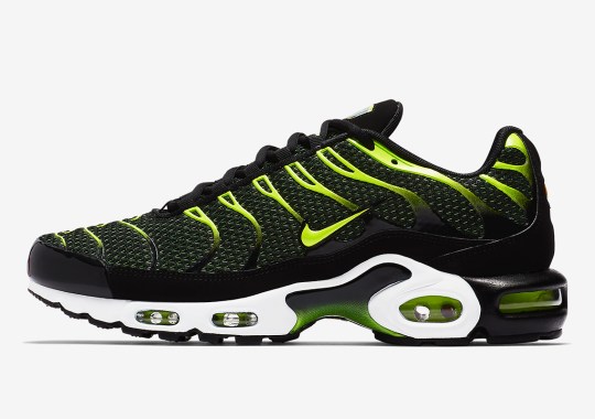 The Nike Air Max Plus In Black And Volt Is Available Now