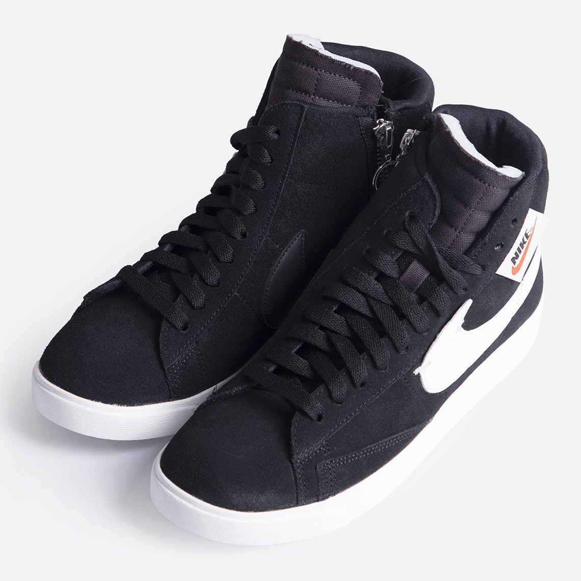Nike Blazer Mid Rebel Womens Black Bq4022 001 4