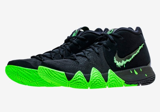 The Nike Kyrie 4 “Halloween” Features A Swoosh Dipped In Slime