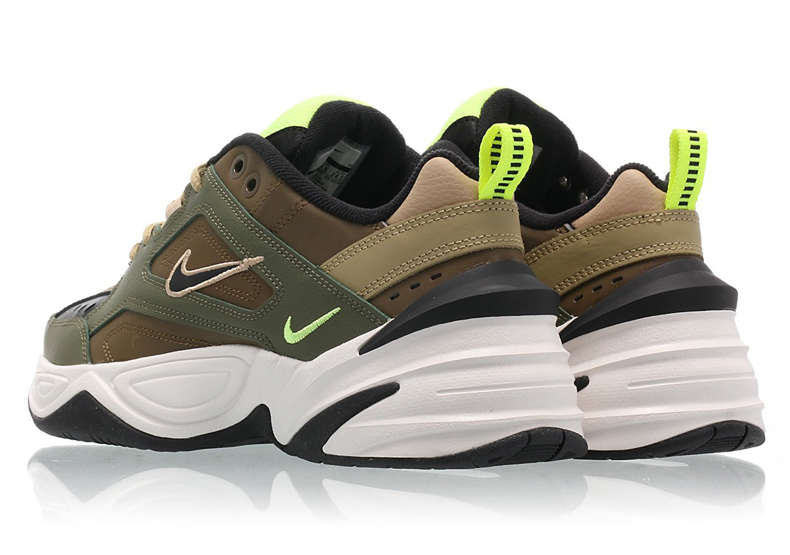 nike tekno olive green