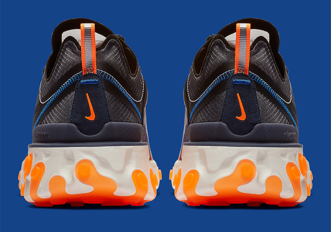 Nike react element 87 blue best sale and orange