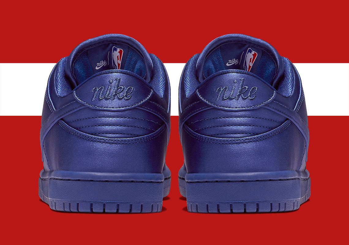 Nike SB Dunk Low NBA Satin Jacket AR1577-446 | SneakerNews.com