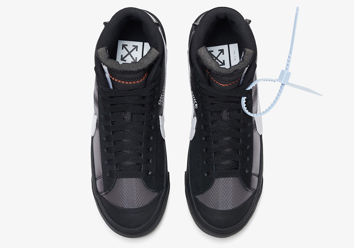 Off White Nike Blazer Black Aa3832 001 Official Images 4