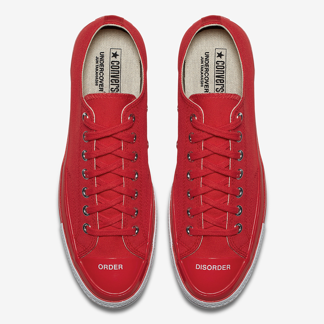 Undercover Converse Chuck 70 Low Red White 2