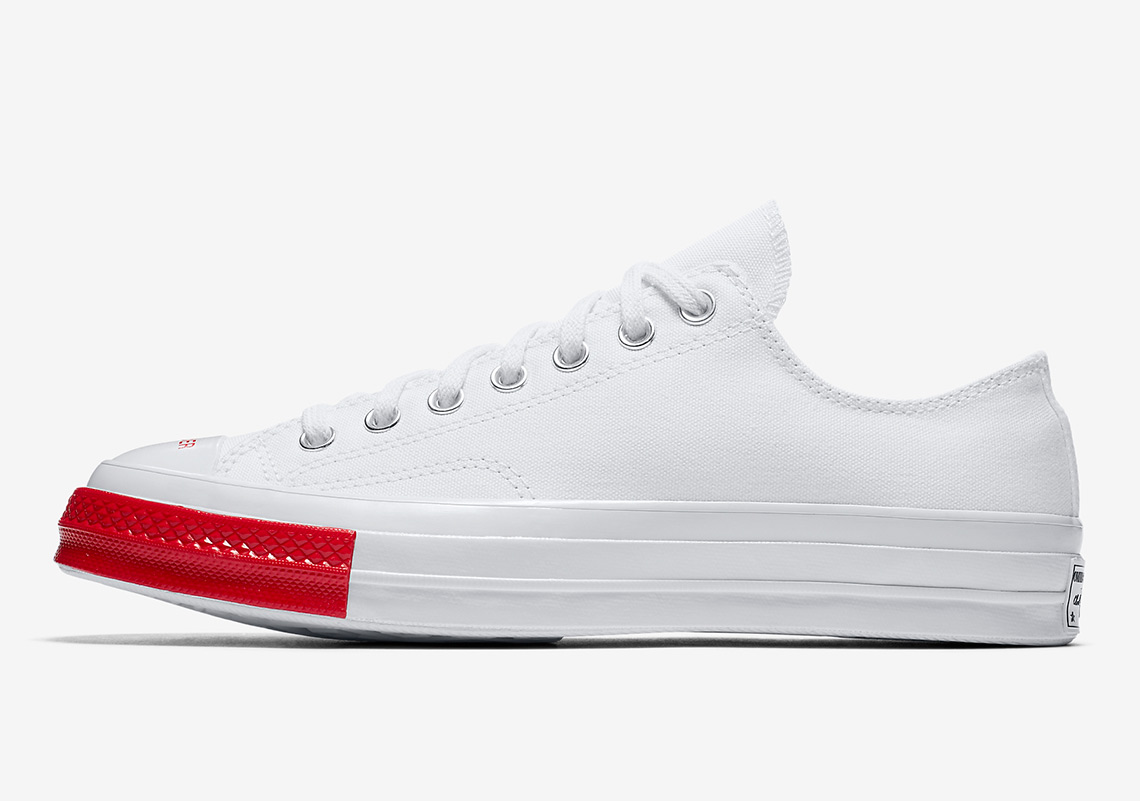 Undercover Converse Chuck 70 Low White Red 3