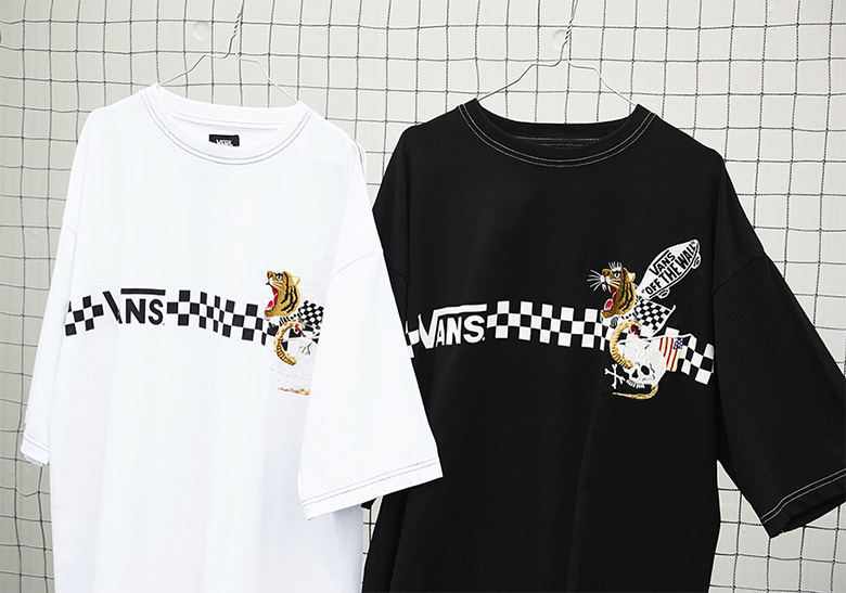 Vans Embroidery Back Checker T Shirts