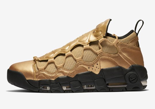 This fuse nike Air More Money Resembles A Bar Of Gold