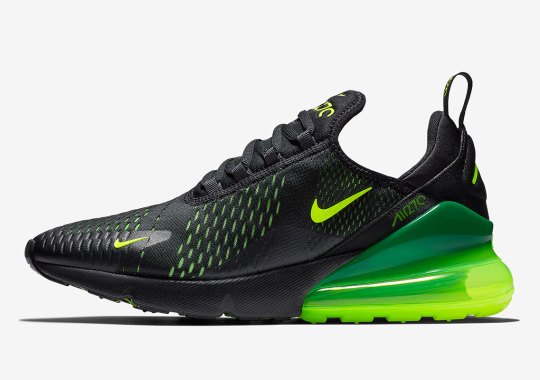 The Nike Air Max 270 Brings The Slime With A Black And Volt Colorway