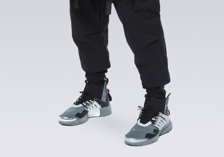 ACRONYM Nike Presto Mid Grey Silver Photos | SneakerNews.com