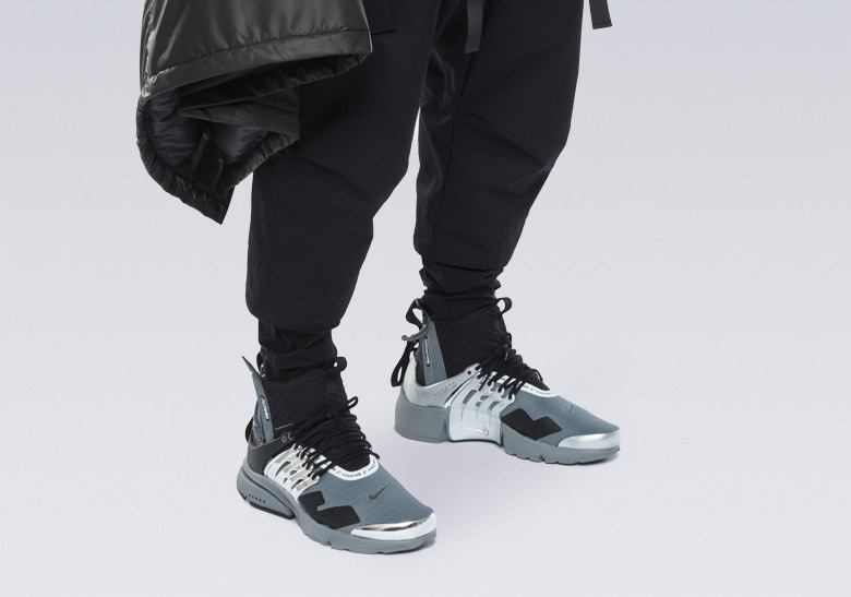 ACRONYM Nike Presto Mid Grey Silver Photos | SneakerNews.com
