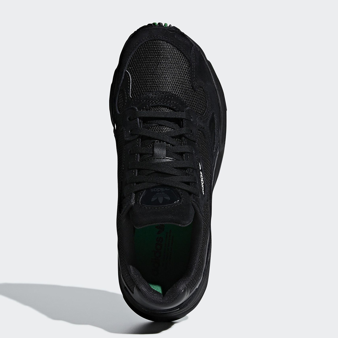 Adidas falcon cheap core black green