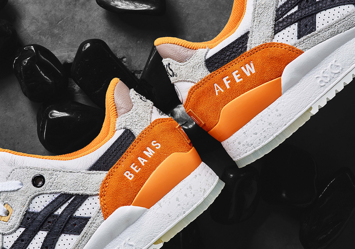 afew BEAMS ASICS Tiger Gel Lyte III Orange Koi Release Info