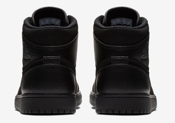 Air Jordan 1 Mid Triple Black 554724-064 Release Info | SneakerNews.com