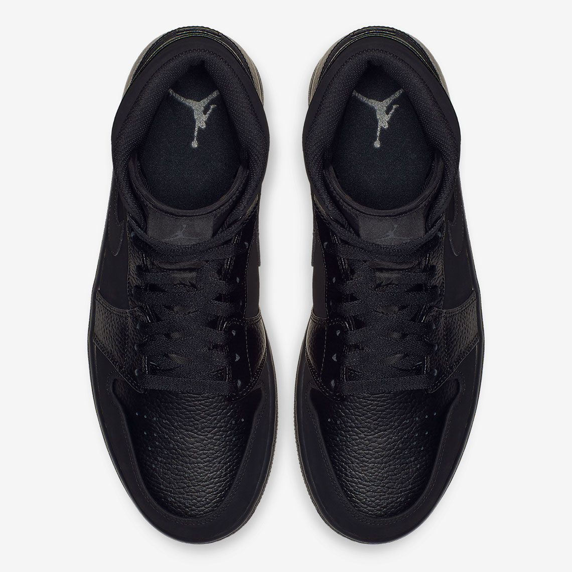 Air Jordan 1 Mid Triple Black 554724-064 Release Info | SneakerNews.com