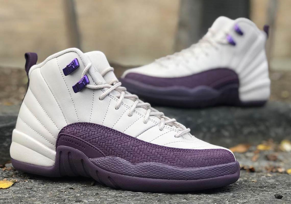 the new purple and white jordans