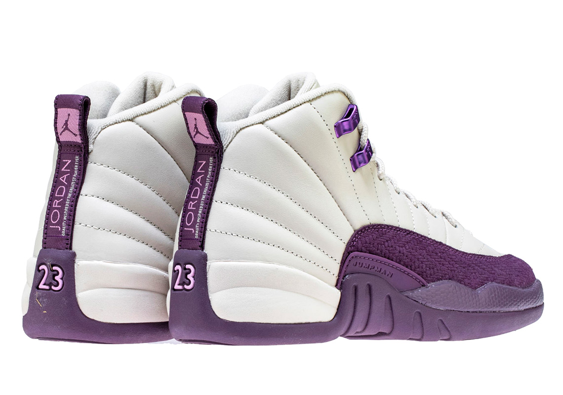 jordan 12s purple and white