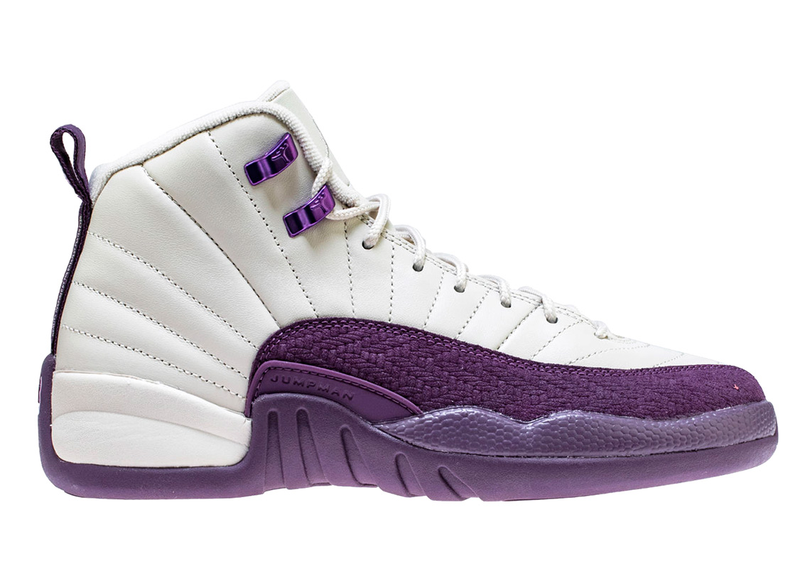 purple and white jordans 12 release date