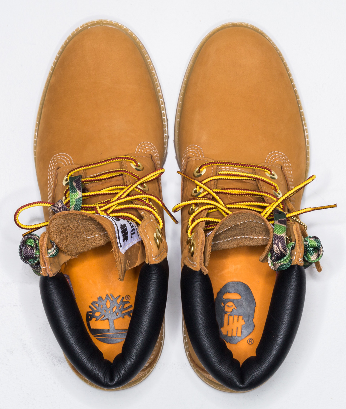 Bape Undefeated Timberland Wheat 6 Inch Boots 4