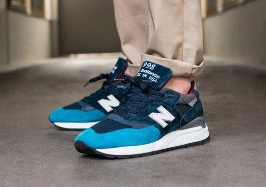 The New Balance 998 Made In USA Is Releasing In A Crisp Teal And Maroon Colorway