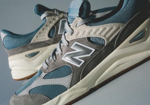 new balance lifestyle x90 reconstructed cyclone blue & marble grey shoes
