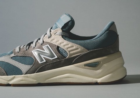 new balance lifestyle x90 reconstructed cyclone blue & marble grey shoes