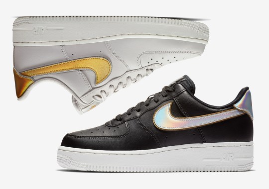 Upcoming Duo Of Nike Air Force 1s For Women Feature Metallic Swooshes