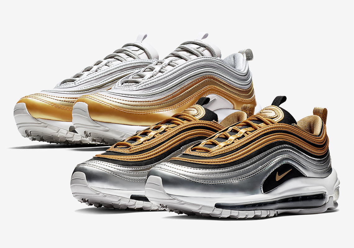 First Look At The Nike Air Max 97 "Metallic Gold" Pack