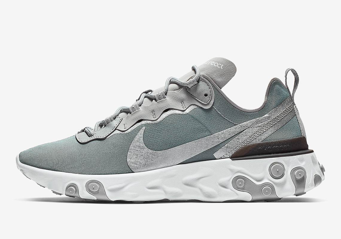 Nike React Element 55 Appears In Silver Tones