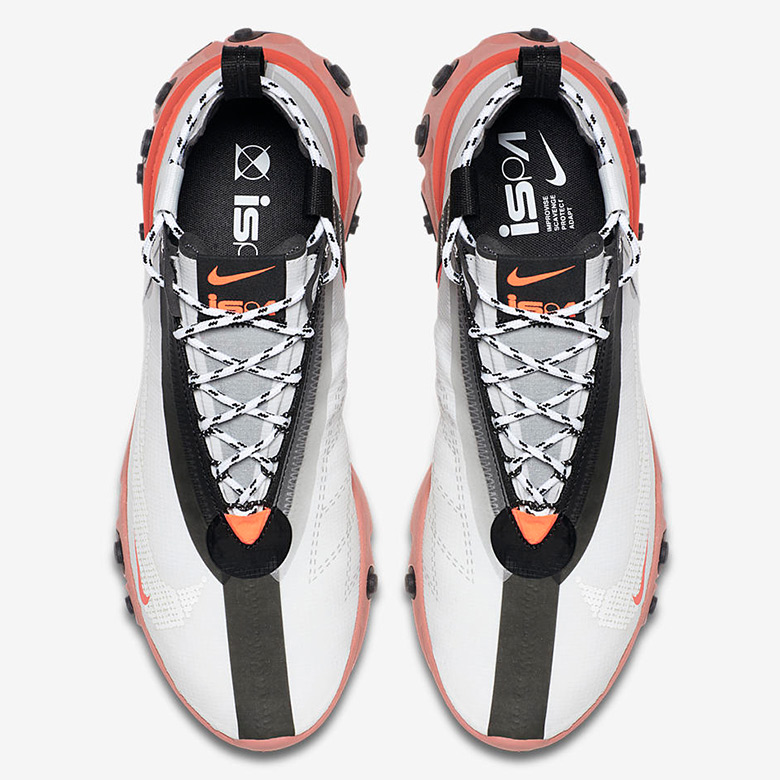 Nike React Runner Mid Ispa Navy White Black Orange Pink 3