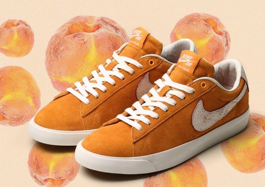 Nike SB’s “Bruised Peach” Blazers Reveal Purple Swooshes After Use