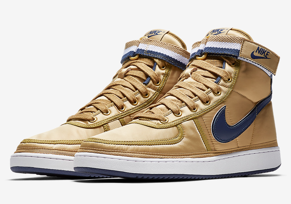 Nike Vandal High Supreme Appears In Gold And Navy