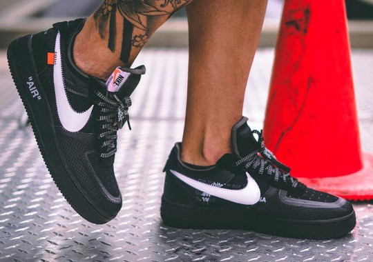 Detailed Look At The Off-White x Nike Air Force 1 Low In Black