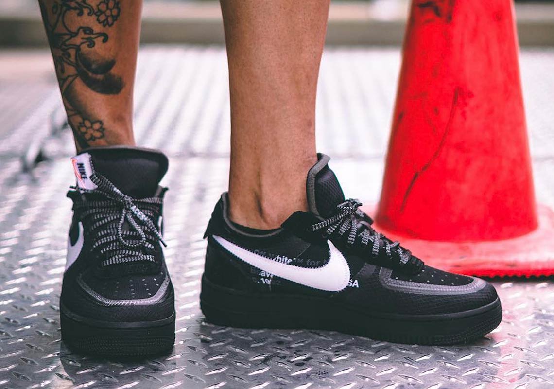 nike air force 1 x off white black