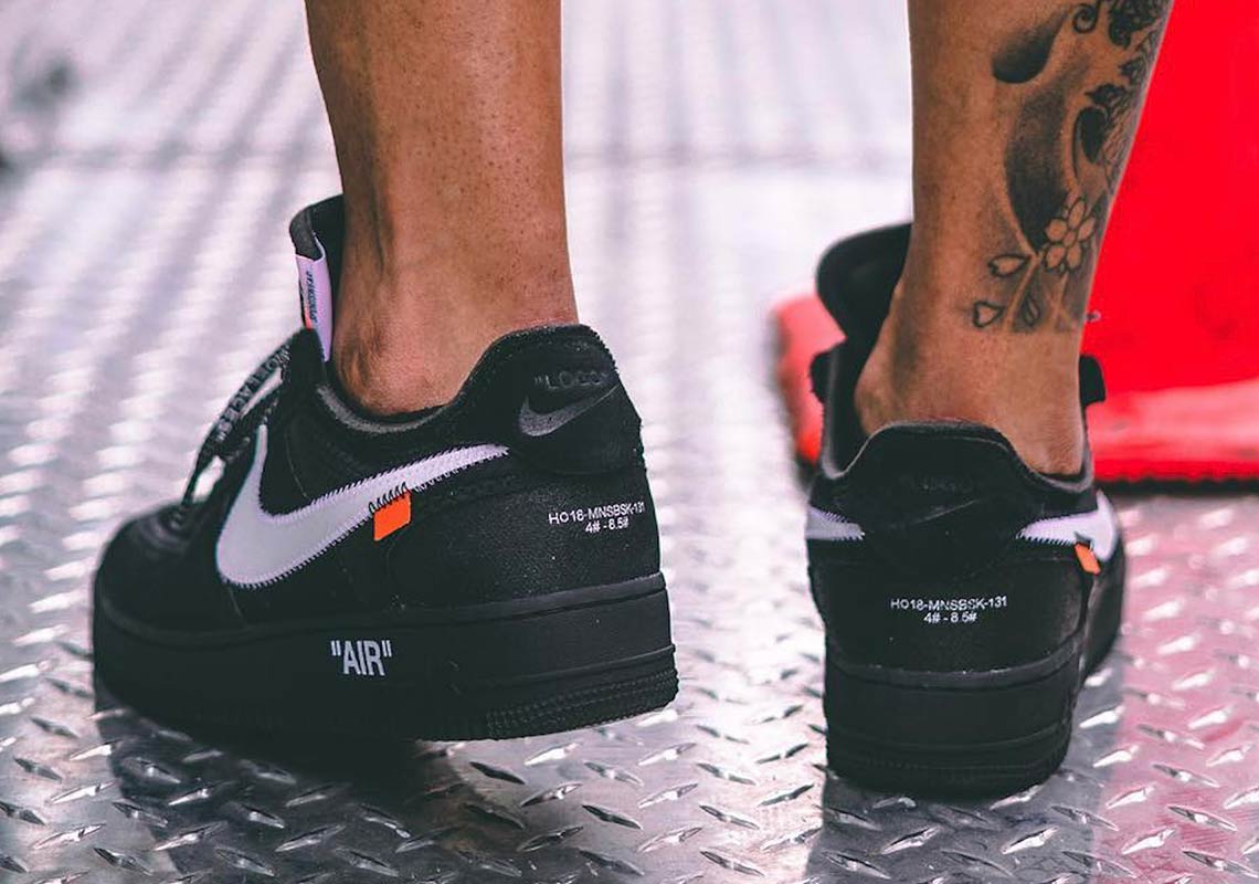 off white air force 1 black and orange