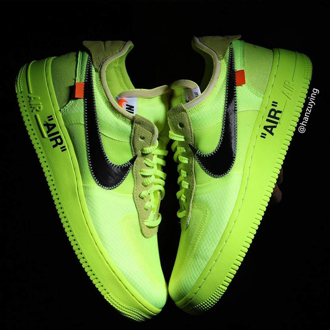 nike off white black and volt