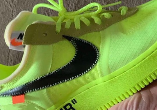 First Look At The Off-White x Nike Air Force 1 “Volt”