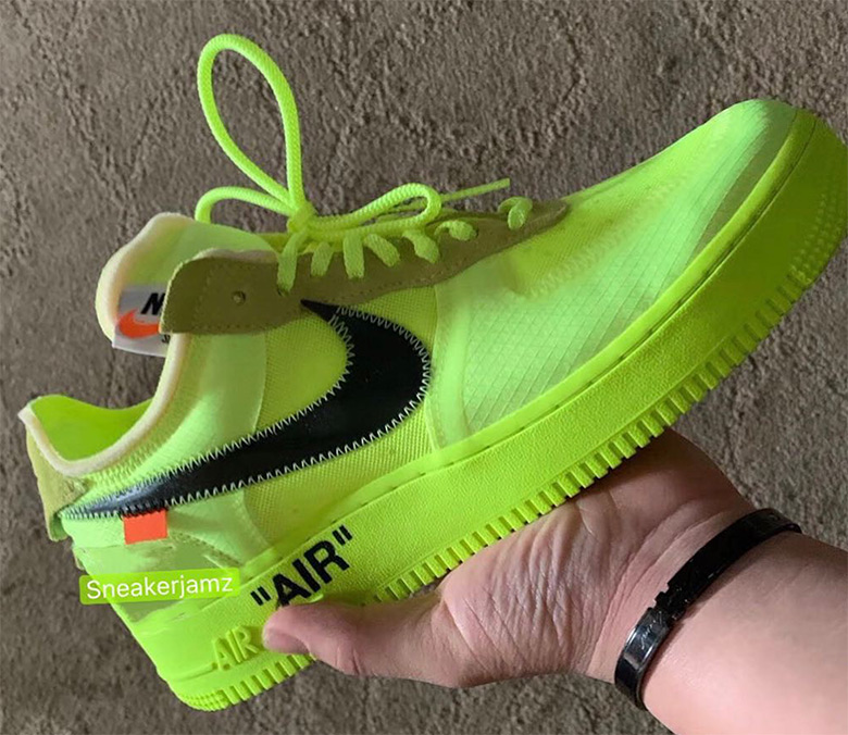 Off White Nike Air Force 1 Volt Ao4606 700 2