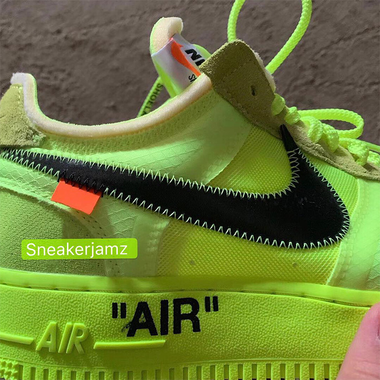 Off White Nike Air Force 1 Volt Ao4606 700 3