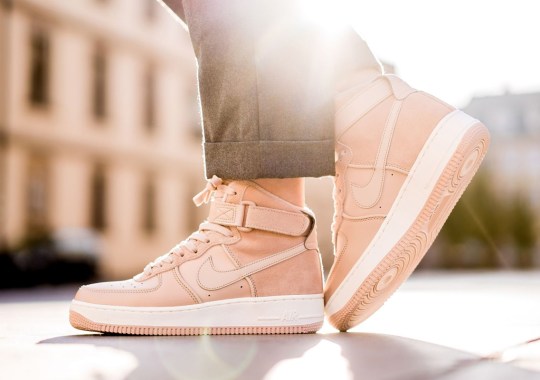 The Nike Air Force 1 High “Bio Beige” For Women Pairs Suede And Leather