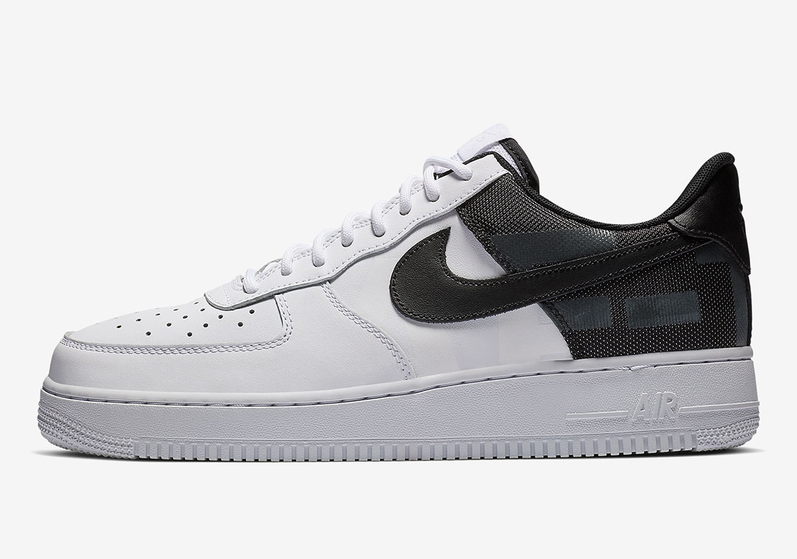 black and white air force 1 lv8