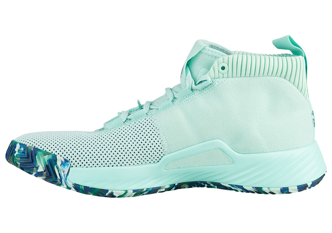 adidas dame 5 mint green