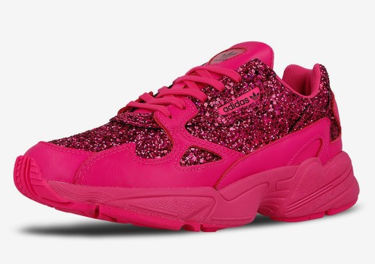 The adidas Falcon Appears In Hot Pink Sequins