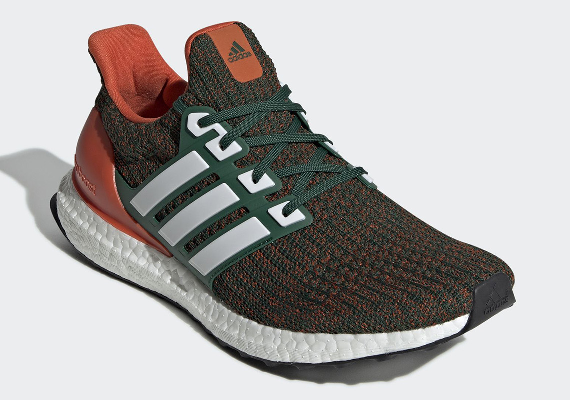 adidas Ultra Boost Miami Hurricanes EE3702 | SneakerNews.com