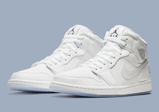 The Air Jordan 1 Mid “Pure White” Arrives With Heel Logos